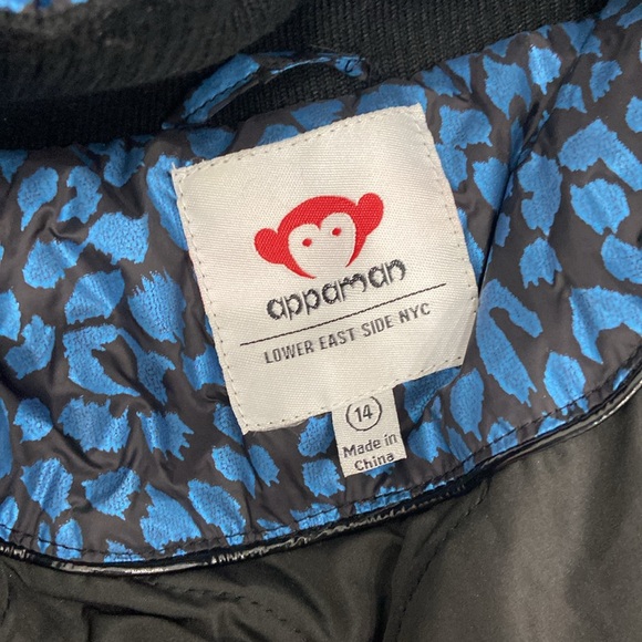 Appaman Coat faux Fur trim Hood girls size 14 - Picture 2 of 3